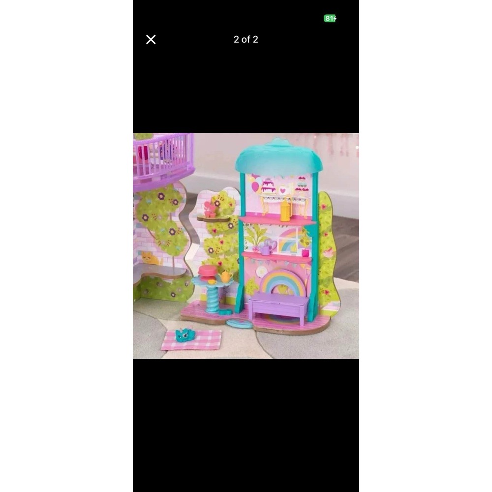 KIDKRAFT RAINBOW DREAMERS WOODEN TREETOP TEA TIME GAZEBO New NIB